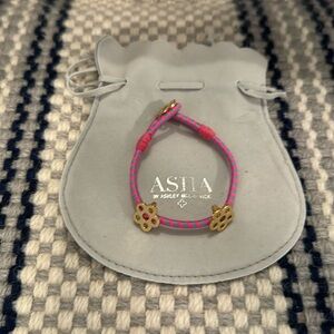 ASHA by Ashley McCormick Stretchy Valentine Double Flower Bracelet